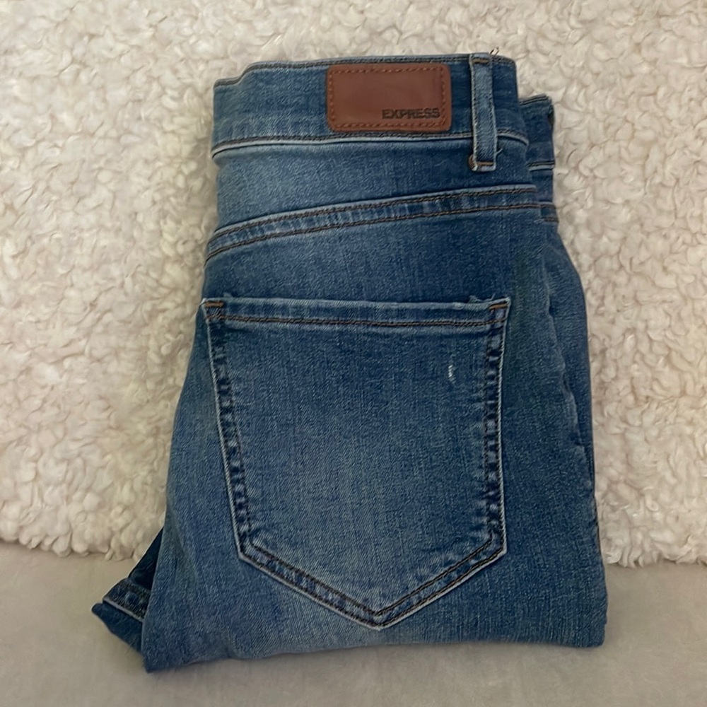 EXPRESS skinny jeans high rise super stretch